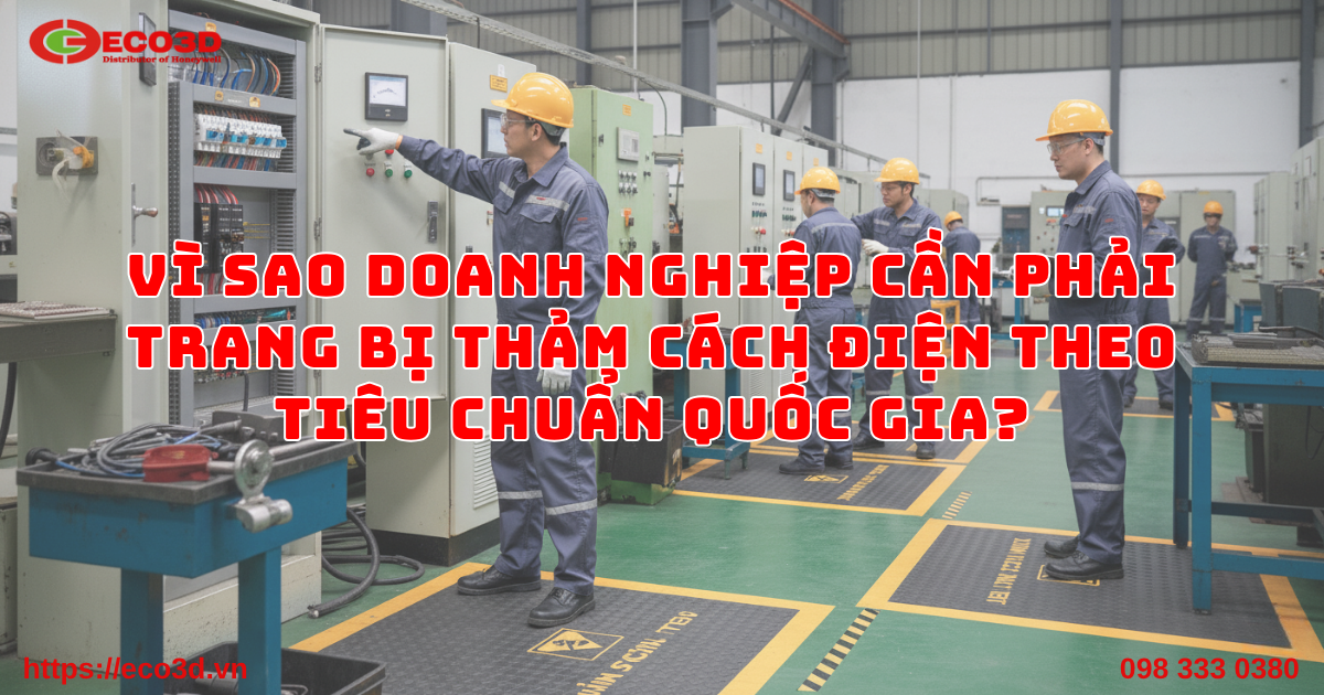 VÌ SAO DOANH NGHIỆP CẦN PHẢI TRANG BỊ THẢM CÁCH ĐIỆN THEO TIÊU CHUẨN QUỐC GIA?